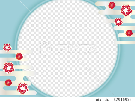 日本圖案背景梅花淡藍色 日本圖案背景梅花淡藍色 82916953