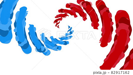 Image of a blue and red drawing turning and creating a storm center Image of a blue and red drawing turning and creating a storm center 82917162