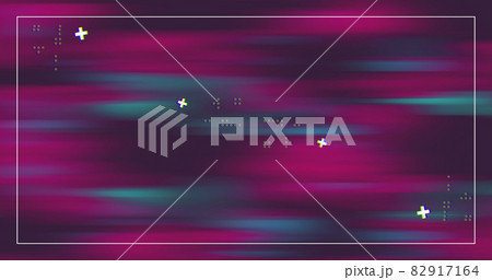 Image of a fuchsia and blue color moving with a white frame and crosses icons Image of a fuchsia and blue color moving with a white frame and crosses icons 82917164