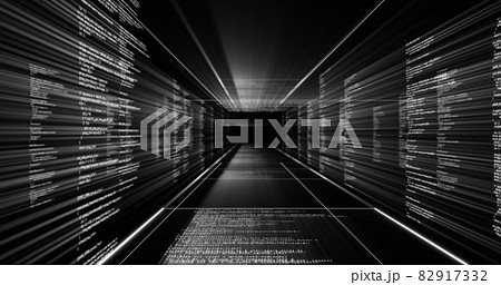 Image of digital information on black background Image of digital information on black background 82917332
