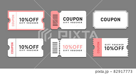 割引クーポン券のイラスト 割引クーポン券のイラスト 82917773