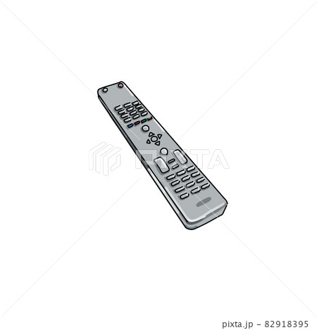 テレビのリモコンの手書き風イラスト テレビのリモコンの手書き風イラスト 82918395