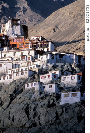 India, Ladakh, Leh District, Lamayuru, Buddhist Lamayuru Monastery in Himalayas 82921755