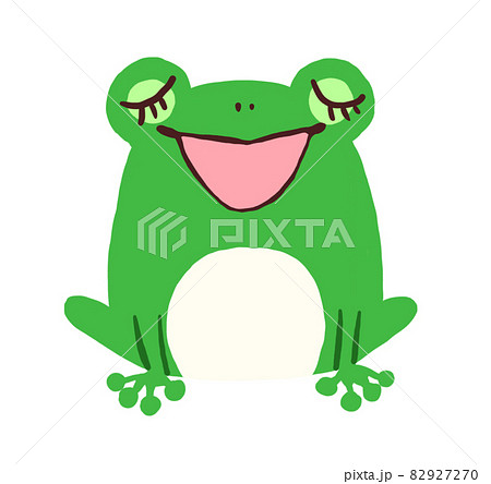 歌うカエルのイラストのイラスト素材 歌うカエルのイラストのイラスト素材