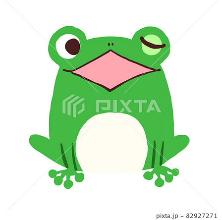 カエルのイラストのイラスト素材