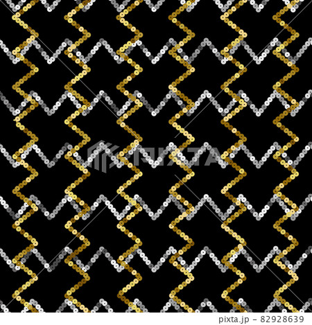 Sequins vector seamless pattern. Abstract check repeat background 82928639
