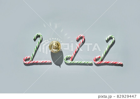 2022 numbers. Happy new Year sign. Start january idea. Creative postcard 2022 numbers. Happy new Year sign. Start january idea. Creative postcard 82929447