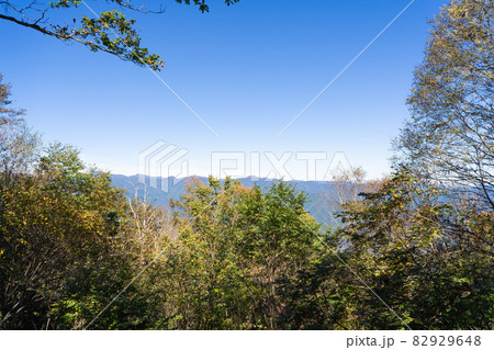 三頭山(西峰)の山頂から見た奥多摩(遠景に雲取山や鷹ノ巣山) 三頭山(西峰)の山頂から見た奥多摩(遠景に雲取山や鷹ノ巣山) 82929648