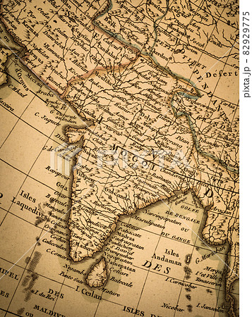 アンティークの世界地図 インド アンティークの世界地図 インド 82929775