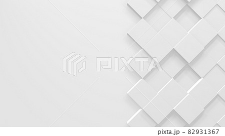 タイル 白 ビジネス ジオメトリ シンプル [別Verあり] 82931367