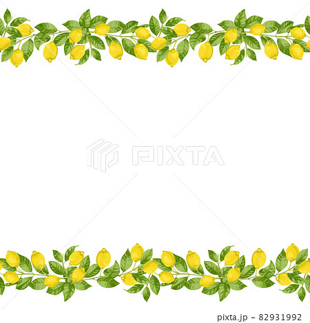 Lemon Brunches Seamless Border 82931992