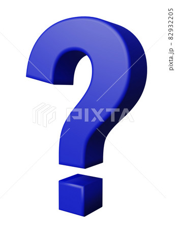 3d素材 クエスチョンマークのイラスト素材 9325