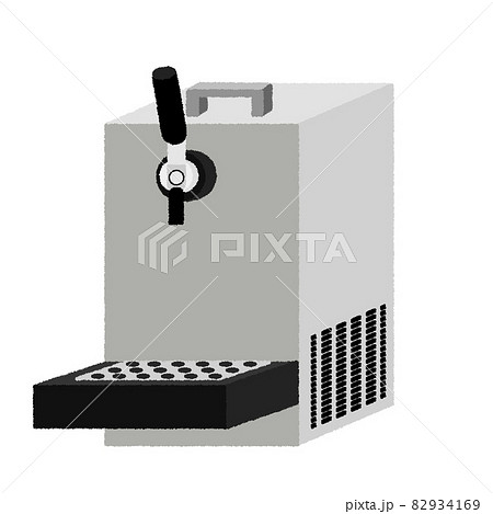 ビールサーバーのイラストのイラスト素材
