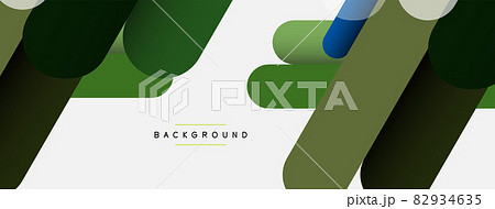 Overlapping round shapes and lines background. Vector illustration for wallpaper banner background or landing page Overlapping round shapes and lines background. Vector illustration for wallpaper banner background or landing page 82934635