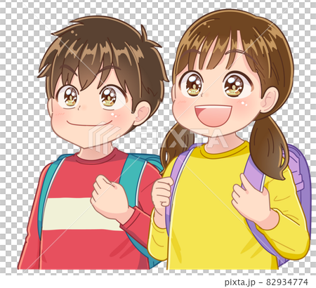 夢いっぱいで笑顔の小学生 夢いっぱいで笑顔の小学生 82934774