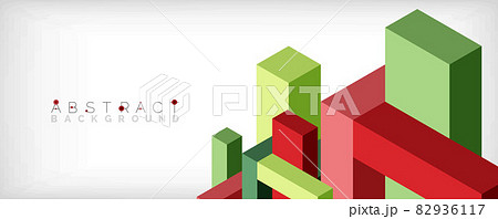 Abstract background. 3d cubes, cubic elements and blocks. Techno or business concept for wallpaper, banner, background, landing page Abstract background. 3d cubes, cubic elements and blocks. Techno or business concept for wallpaper, banner, background, landing page 82936117