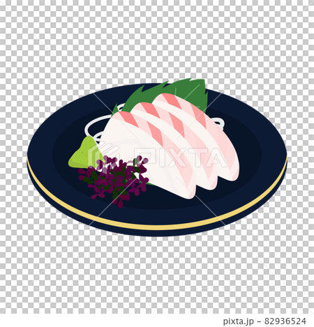 鯛の刺身のベクターイラスト素材のイラスト素材 鯛の刺身のベクターイラスト素材のイラスト素材