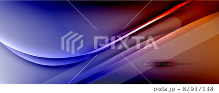 Abstract background - lines composition created with lights and shadows. Technology or business digital template. Trendy simple fluid color gradient abstract background with dynamic Abstract background - lines composition created with lights and shadows. Technology or business digital template. Trendy simple fluid color gradient abstract background with dynamic 82937138