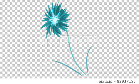 背景白の青い花 背景白の青い花 82937155