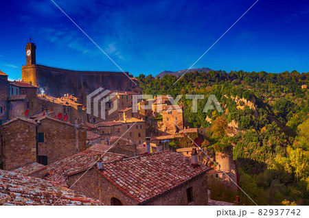 Sorano - tuff city in Tuscany Sorano - tuff city in Tuscany 82937742