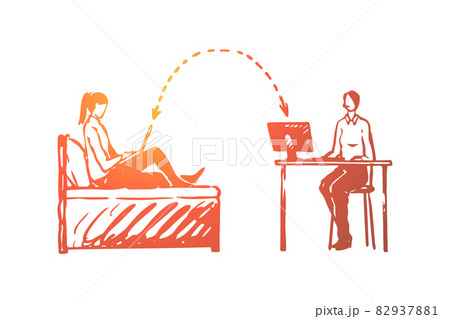 CRM, business, system, customer, online concept. Hand drawn isolated vector. CRM, business, system, customer, online concept. Hand drawn isolated vector. 82937881