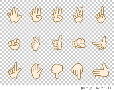 手 ジェスチャーセット 手 ジェスチャーセット 82938911