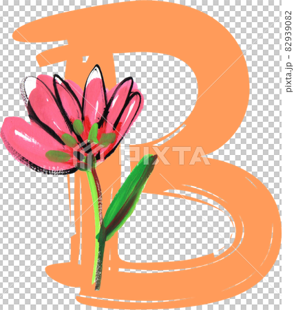 Alphabet brush font watercolor 82939082