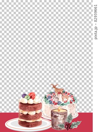 Winter xmas drink frame watercolor 82939661