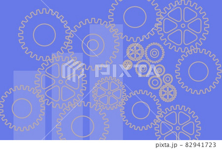 歯車とグラフのデザインイラストのイラスト素材 歯車とグラフのデザインイラストのイラスト素材