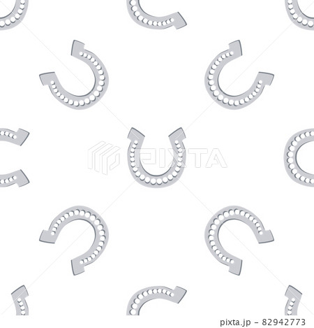 Illustration on theme Irish holiday St Patrick day, seamless horseshoes Illustration on theme Irish holiday St Patrick day, seamless horseshoes 82942773