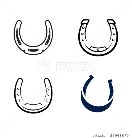 Horse shoe Vector icon design illustration Horse shoe Vector icon design illustration 82943370