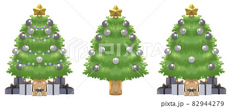 油彩画　Xmas tree Christmas Tree Light Up Tree Centerpiece