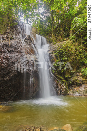 Waterfall in the jungle of Malaysia 82947009