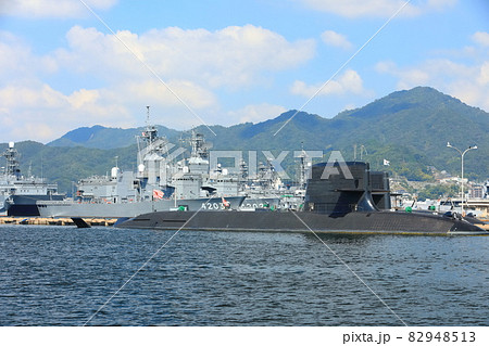 【広島県】晴天下のアレイからすこじま(海上自衛隊 艦隊) 【広島県】晴天下のアレイからすこじま(海上自衛隊 艦隊) 82948513
