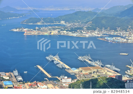 【広島県】アレイからすこじまの眺望（海上自衛隊　艦隊） 82948534