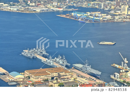 【広島県】アレイからすこじまの眺望（海上自衛隊　艦隊） 82948538