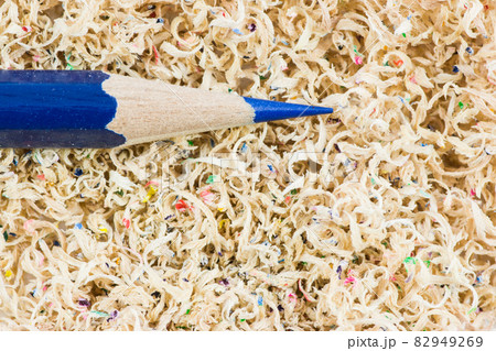 Colored pencil in shaving 82949269