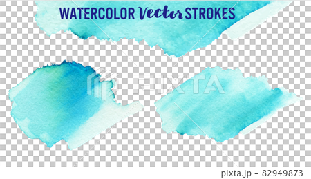 水彩矢量描邊素材(藍色) 水彩矢量描邊素材(藍色) 82949873