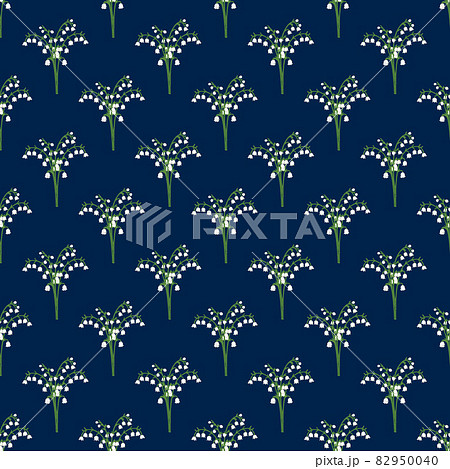 Lily of the valley seamless pattern, spring floral background Lily of the valley seamless pattern, spring floral background 82950040