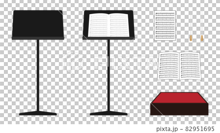 指揮者の道具のイラスト素材セット 82951695