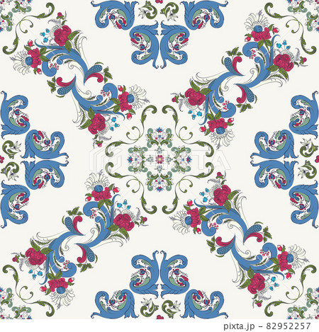Rosemaling vector pattern 20 82952257