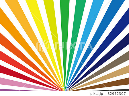 カラフルな放射線状 82952307