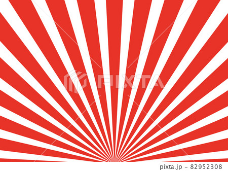 赤色の放射線状 82952308