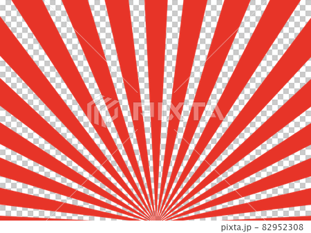 赤色の放射線状 82952308