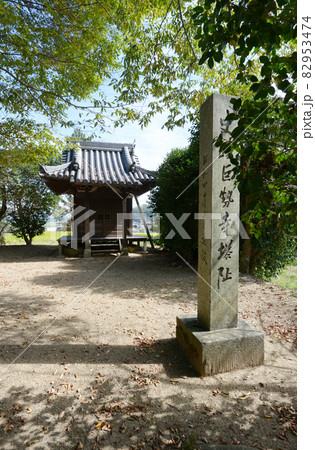 巨勢の道　巨勢寺跡　大日堂と石碑　奈良県御所市 82953474