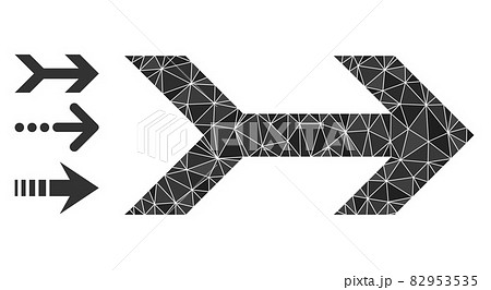 Vector Triangle Filled Arrow Right Icon with Bonus Icons Vector Triangle Filled Arrow Right Icon with Bonus Icons 82953535