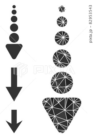 Vector Triangle Filled Arrow Down Icon and Similar Icons 82953543