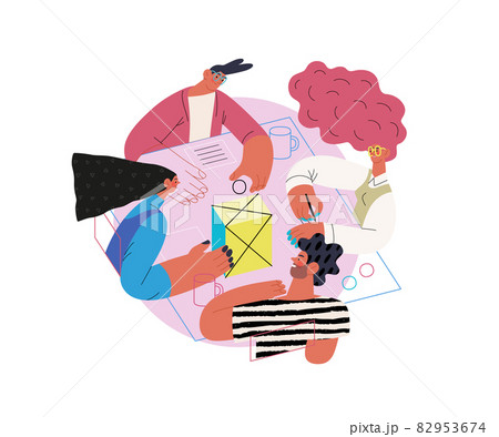Startup illustration. Concept of building new business 82953674