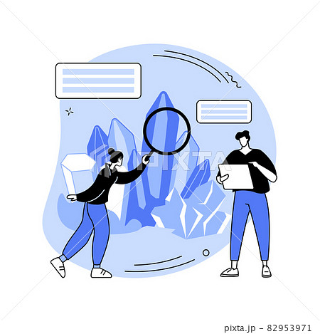 Mineralogy abstract concept vector illustration. Mineralogy abstract concept vector illustration. 82953971