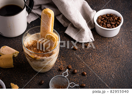Tiramisu ice cream. Italian dessert Tiramisu ice cream. Italian dessert 82955040